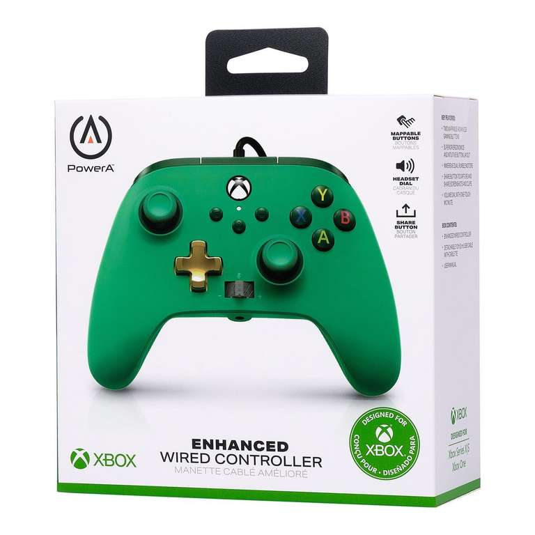 PowerA Enhanced Wired Controller for Xbox Series X|S in Grün o. Lila für 13,26€ inkl. Versand | andere Designs ab 15,89€ z.B. Mario/Pokemon