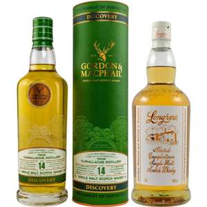 Whisky-Übersicht 246: z.B. GlenAllachie 14 Jahre Bourbon Cask für 41,21€, Longrow Peated Campbeltown Single Malt für 44,19€ inkl. Versand