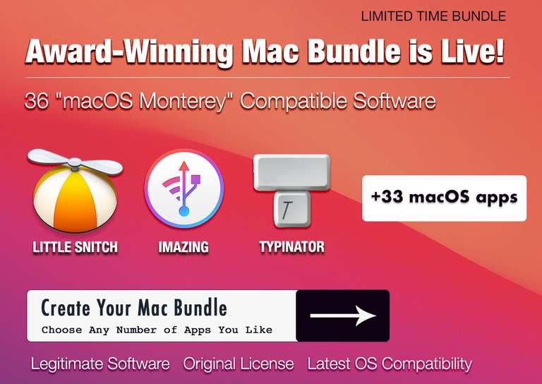 (MAC) Bundlehunt Mac Bundle mit bis zu 36 Apps feat. iMazing, Little Snitch, Forklift ab 6$