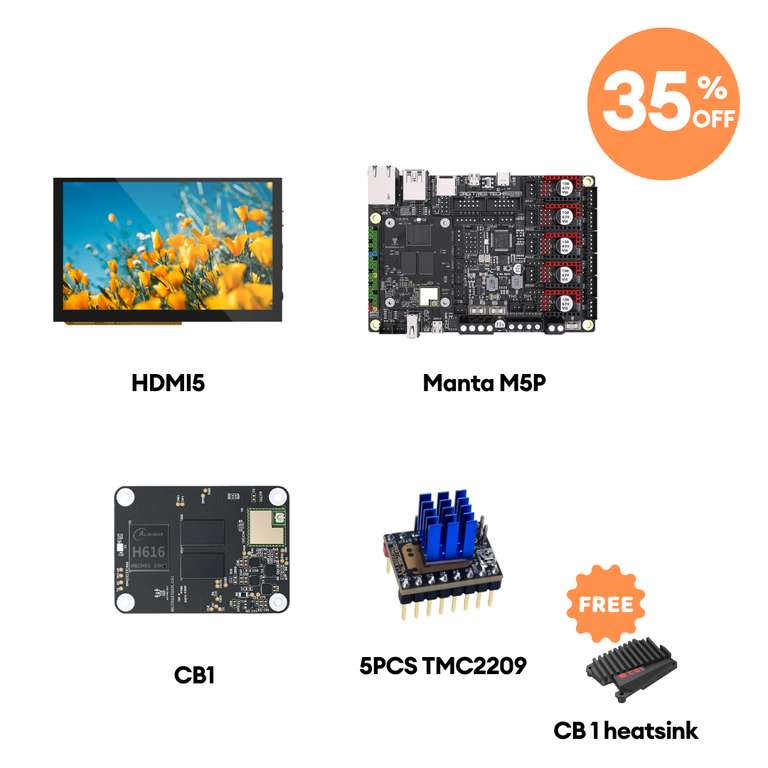 BTT M5P 3D Drucker Board + HDMI Display + CB1 Board + TMC2209