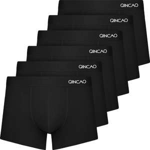 QINCAO Men's Boxer Shorts, Pack of 6, Men's Underwear, Retro Shorts, Cotton (Amazon Händler RKYKJ)