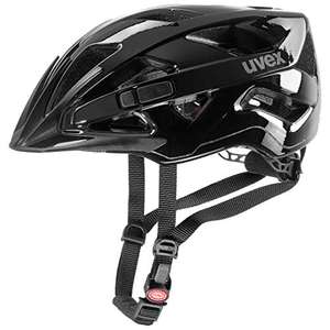 Uvex „active“ Fahrradhelm für Damen und Herren Größe 52-57, Farbe: black shiny