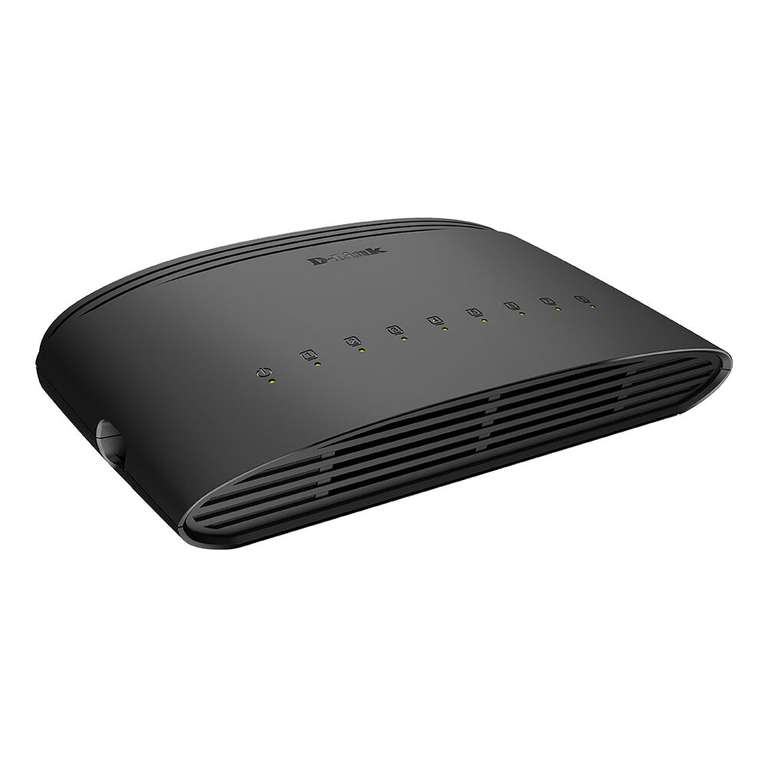 D-Link DGS-1008D 8-Port Gigabit Switch Desktop (10/100/1000 Mbit/s, lüfterlos) schwarz für 9,99€ (Prime/nbb Abholung)