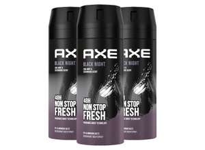 Axe Bodyspray Black Night Deo ohne Aluminium sorgt 48 Stunden lang für effektiven Schutz 3x 150 ml (6,82€ möglich) ( (Prime Spar-Abo)