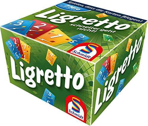 Schmidt Spiele 01201 - Ligretto grün, Kartenspiel ab 8 J, 2-4 Spieler (Prime)