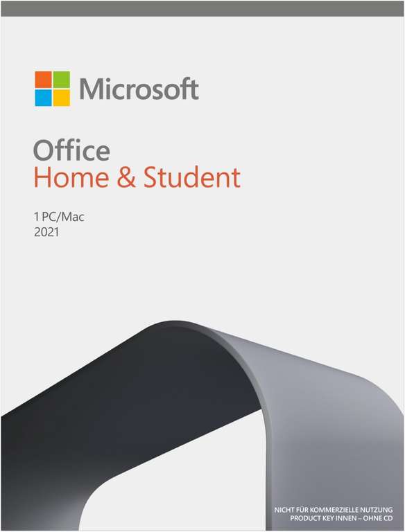 Microsoft Office Home & Student 2021 | für 1 Gerät | Windows 10/11 oder Mac | Dauerlizenz | Box