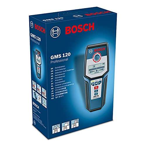 [amazon] Bosch Professional digitales Ortungsgerät GMS 120 / für 2 € mehr mit Bohrlochmarker - Holz Eisenmetalle Nichteisenmetalle Leitungen