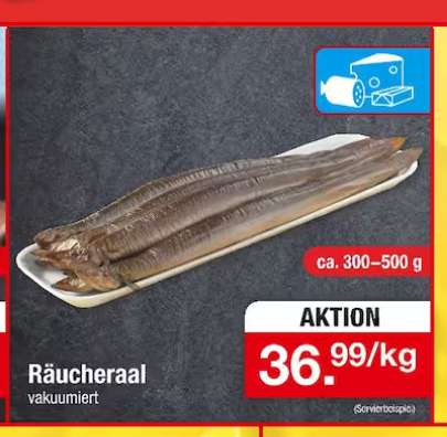 Aal /Räucheraal günstig bei Zimmermann (36,99€/kg)