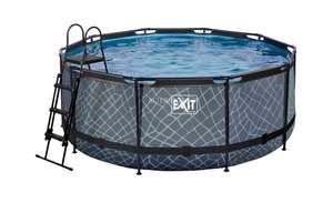 Exit Toys Stone Pool, Frame Pool Ø 360x122cm, Schwimmbad