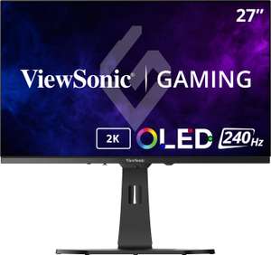 ViewSonic XG272-2K-OLED Gaming Monitor (26.5", 2560x1440, 240Hz, 2x HDMI 2.1, 2x DP 1.4, USB-C DP & 15W PD, 2x 3W LS, Pivot, 3J Garantie)