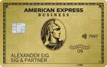 AMEX American Express Business Gold Kreditkarte mit 50.000 MRP durch Freundschaftswerbung. Im 1. Jahr kostenfrei