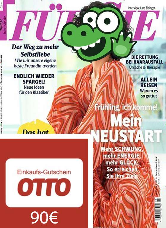 "FÜR SIE" Zeitschriften Abo (24 Hefte - 1Jahr) inkl. 90,00€ Otto-Gutschein