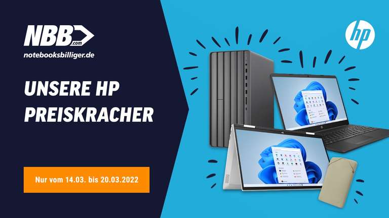 NBB HP-Angebote: Diverse Laptops & Convertibles