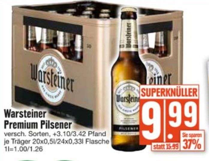 [EDEKA Südbayern] Warsteiner Premium Pilsener Bier pro Kasten 9,99 €