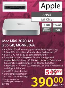 [Selgros] Apple Homepod Mini 71,40€ | Mac Mini 2020 M1 256 GB 464,10€ | iPhone 14 Pro 256 GB 1071€