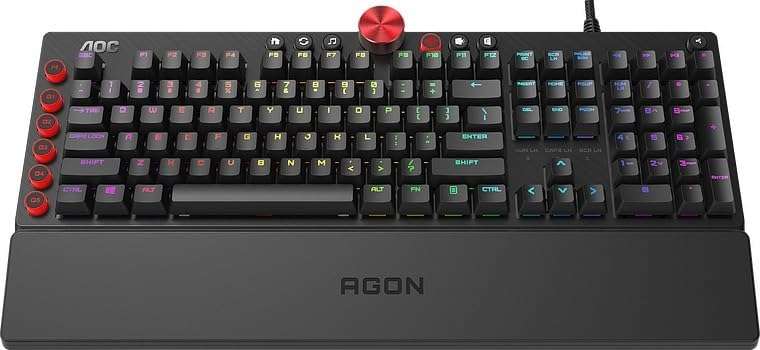 [Amazon]Agon by AOC AGK700 Gaming Tastatur - Deutsches Layout - Cherry MX Red Switches - Anti-Ghosting - AOC G-Tools-Software-N-Key-Rollover
