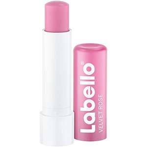 [Sparabo+Coupon] Labello Velvet Rose Lippenpflegestift (4,8 g), Lippenpflege mit dezentem Rosenduft, pflegender Lippenbalsam ohne Mineralöle