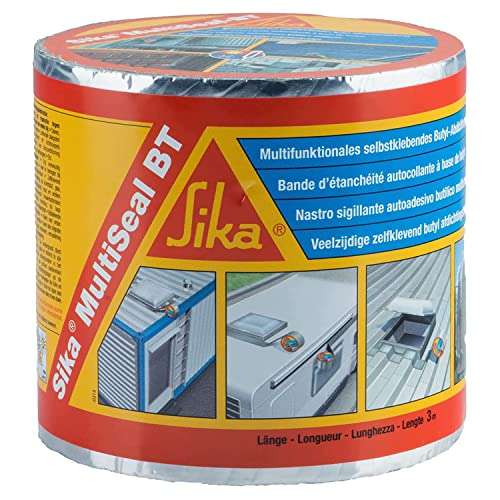 Sika MultiSeal Butyl Dichtband 3m x 10cm selbstklebend 11,99€ / Sika – Kleb- und Dichtstoff – Sikaflex-11 FC Purform 300 ml 7,99€ (Prime)