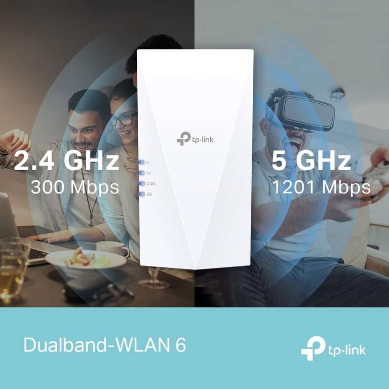 TP-Link RE500X WiFi 6 WLAN Amplifier Repeater AX1500