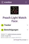 (Google Play Store) Peach Light Watch Face (WearOS Watchface, digital)
