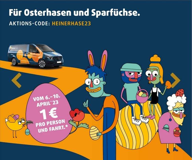 [Lokal Darmstadt] HeinerLiner Über Ostern jede Fahrt 1 €