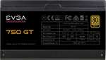 EVGA SuperNOVA GT 750 750W-Netzteil (ATX 2.52, 80+ Gold, vollmodular, 135mm-Lüfter, semi-passiv, 7J Garantie)