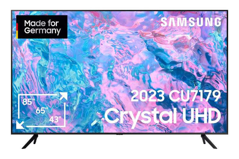 Samsung GU65CU7179 - Samsung 65 Zoll 4K Fernseher, LAN/WLAN/Bluetooth, Sprachsteuerung, Dimming [MM & Saturn bei Abholung/ Versand + 29,90€]