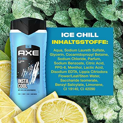 Axe 3-in-1 Duschgel & Shampoo Ice Chill XL 6x400ml