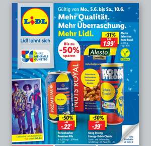 [Lidl ab 5.6.] Kong Strong Energy Drink Classic 0,25L für 19 Cent