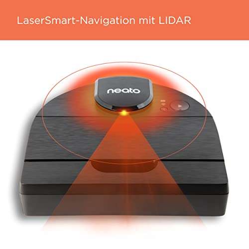 [Amazon] Neato Robotics D9 - Intelligenter Saugroboter - Lasernavigation - 200 Minuten Laufzeit - 700ml Staubbehälter