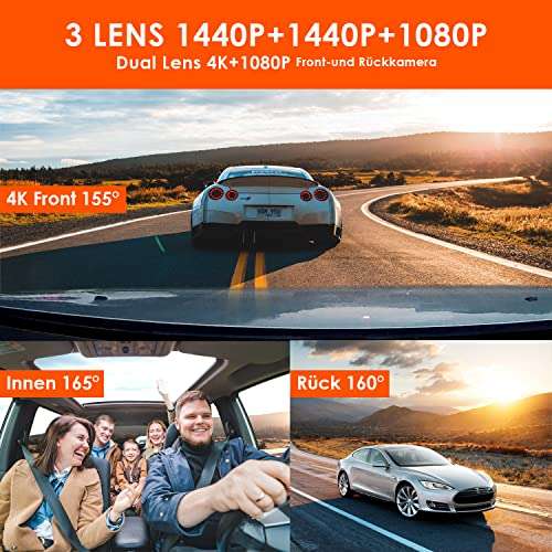 (Prime) VANTRUE N4 3 Lens 4K Dashcam Auto [Chinahändler Comfiyer]