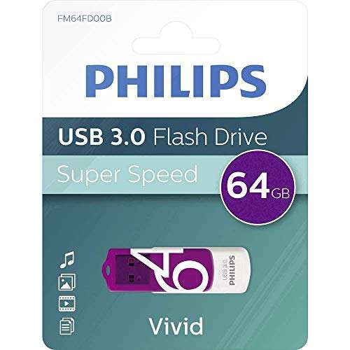 [Amazon] Philips Vivid 3.0 USB Stick 64GB