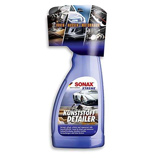 (Prime) SONAX XTREME Kunststoff-Detailer Innen + Außen, 500 ml, Reinigung, Pflege und Schutz für das gesamte Fahrzeug