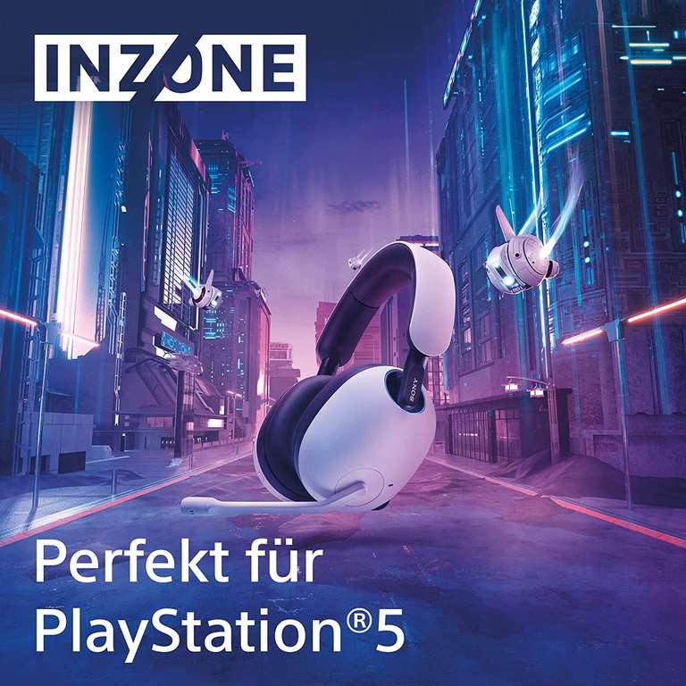SONY INZONE H9, Over-ear Gaming Headset Bluetooth Weiß
