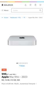 Apple Mac Mini M2 - 2023/ 16 GB Ram 512 GB SSD - 931,84€ durch Deal u. Cashback möglich