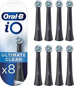 8 Stück Oral-B iO Ultimative Reinigung oder Strahlendes Weiss, Aufsteckbürsten für elektrische Zahnbürsten in schwarz oder weiß