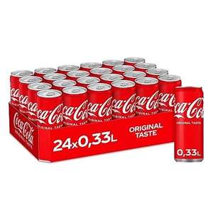 Coca-Cola Classic - mit unverwechselbarem Coke-Geschmack - koffeinhaltiger Softdrink in Einweg Dosen (24 x 330 ml)