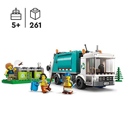 (Amazon Prime) LEGO 60386 City Müllabfuhr, Müllwagen Spielzeug mit Mülltonnen