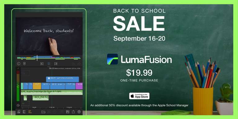 LumaFusion Back to School Angebot