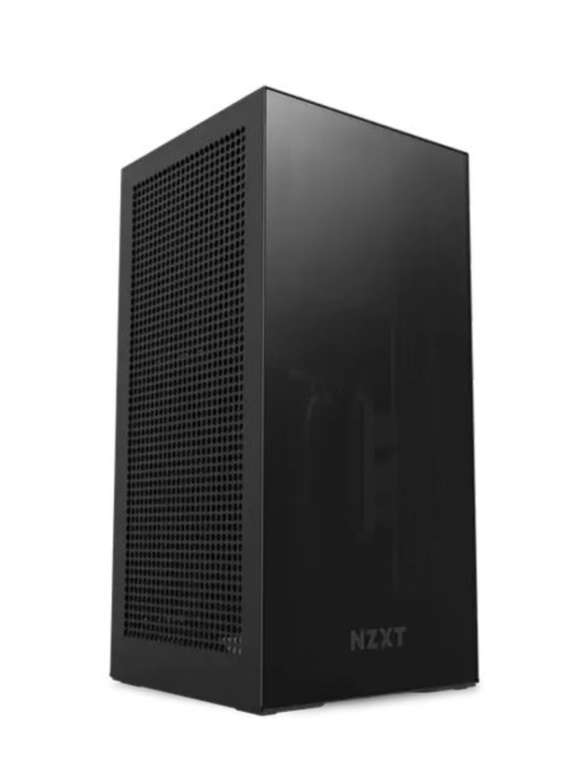 NZXT H1 v2 Mini-ITX Computer Gehäuse + 140mm-AIO + 750W Gold Netzteil + Gen 4 PCIe Riser Card. Nur noch schwarz verfügbar!