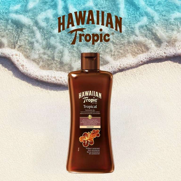 Hawaiian Tropic Tropical Tanning Oil LSF 0 oder Protective Dry Spray Oil LSF 20, Bräunungsöl (1 x 200 ml) (Prime Spar-Abo)