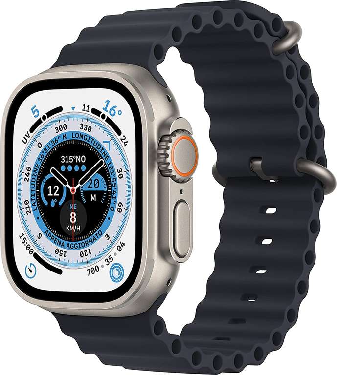 [Amazon.it] Apple Watch Ultra mit Ocean Armband Mitternacht für 764,27€