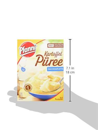 [Sparabo/Personalisiert] Pfanni Kartoffelpüree mit entrahmter Milch,7 x 3x3 Portionen (7 x 1500ml)