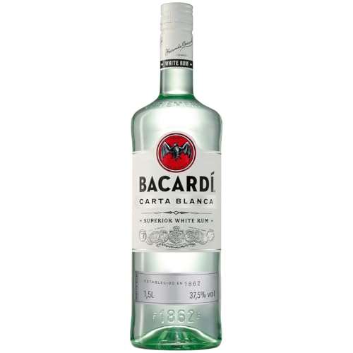 1,5l BACARDI Carta Blanca White Rum, Sparabo für 16,14€ Karibik-Rum aus dem Hause BACARDÍ @ Amazon Prime Alkohol