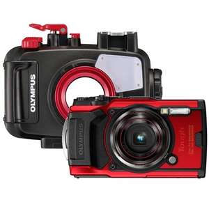 Olympus Tough TG-6 Kompaktkamera inkl. PT-059 Unterwassergehäuse bis 45m & 5 Jahre Garantie