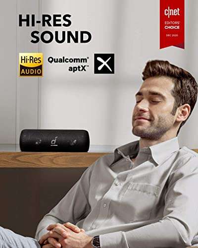 Soundcore Motion+ generealüberholt (oder neu +10€) / Bluetooth Lautsprecher 30W, 12 Stunden Akkulaufzeit, IPX7 Wasserschutz, USB-C