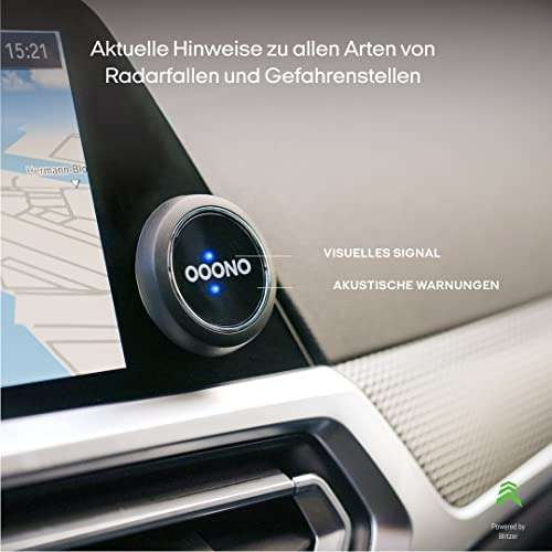 OOONO CO-DRIVER NO2 Verkehrswarner Schwarz Verkehrswarner, Schwarz