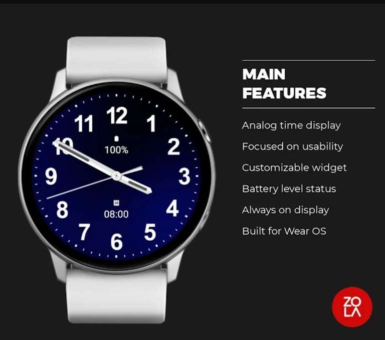 (Google Play Store) 2 Watchfaces von Redzola Watchfaces (WearOS Watchface, analog, digital)