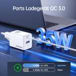 [Prime|Packstation] NOHON 35W 2-Port GaN USB C Schnellladegerät mit 60W Typ-C 1M Ladekabel