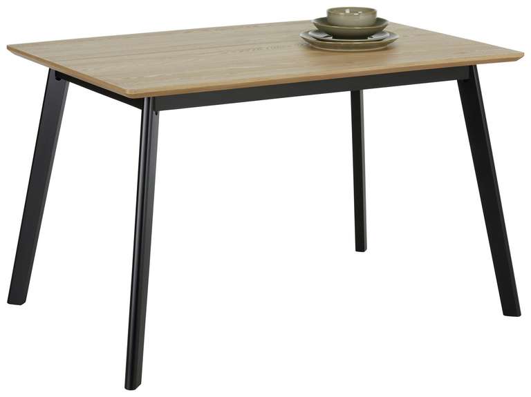 [Mömax | Deals der Woche] z.B. Esstisch 120/80/76 cm, Holzdekor, furnierte Tischplatte Eschenholz 79,90€ bei Selbstabholung (VSK 49,95€)
